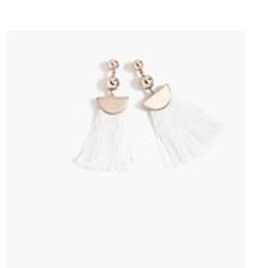 J. Crew Rose Gold Tassel Earrings